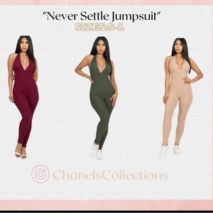 Stylish Jumpsuit Trio in Beige